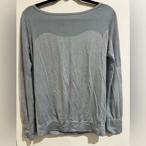 Nike Women's Light Gray Long Sleeve Top